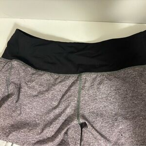 Lululemon Athletica Black and Heathered Gray Athletic Shorts